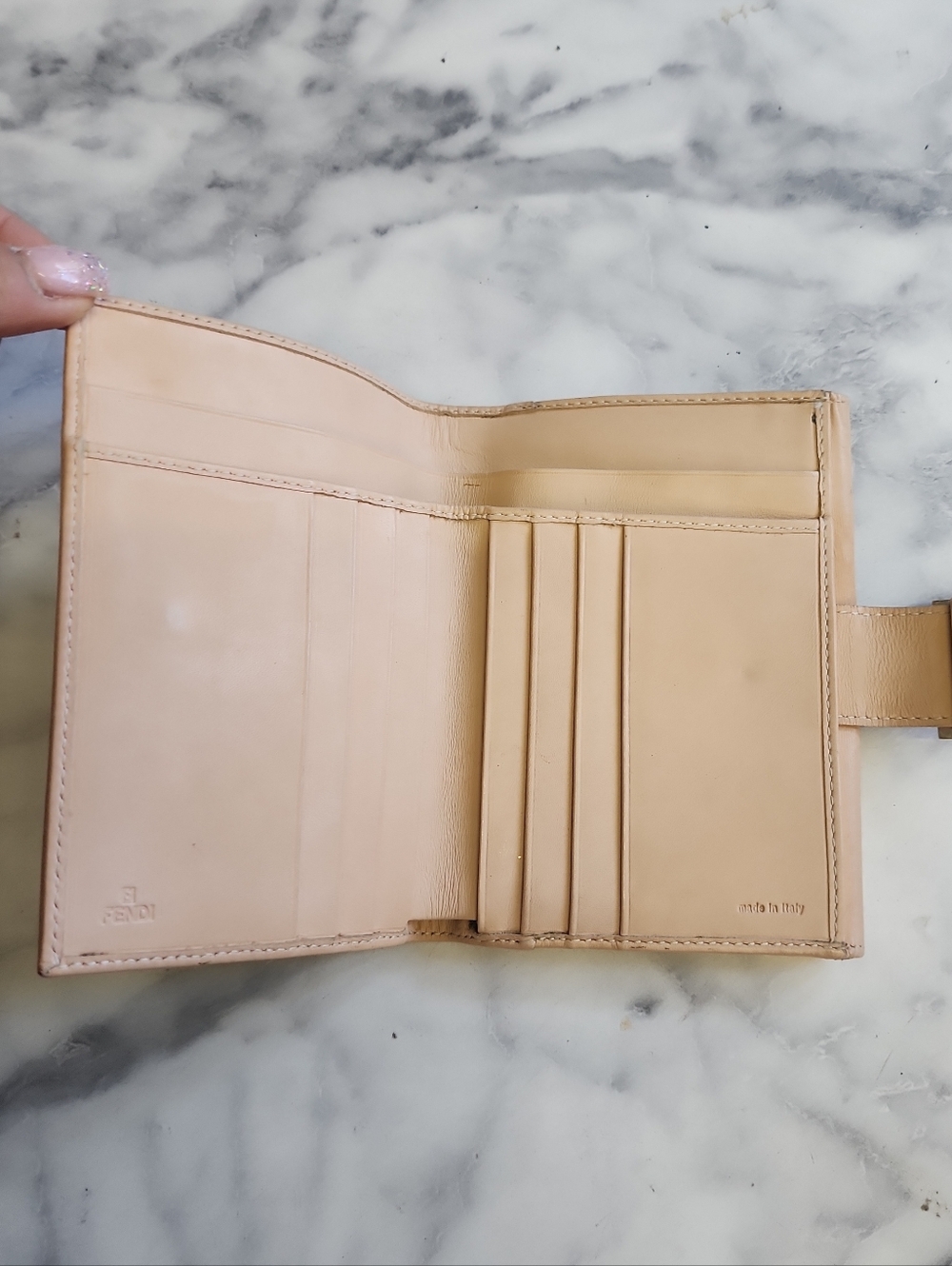 Authentic Zucchino Canvas Fendi Bifold Wallet - Picture 6 of 9